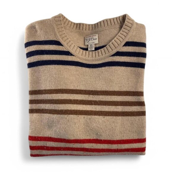 MERINO J CREW SWEATER - STRIPED - Picture 2 of 3